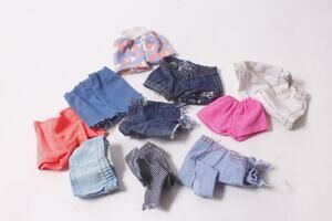 1980s Barbie Shorts Lot Vintage Mattel Doll Clothes ~ 260806-WH 725